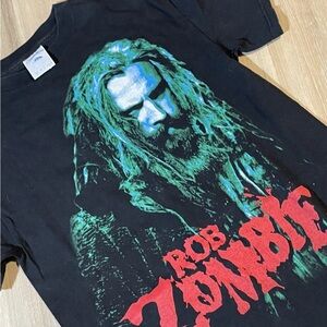 Vintage rob zombie sinister urge band tshirt Tennessee River Black small